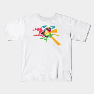 abstrak bird wpap Kids T-Shirt